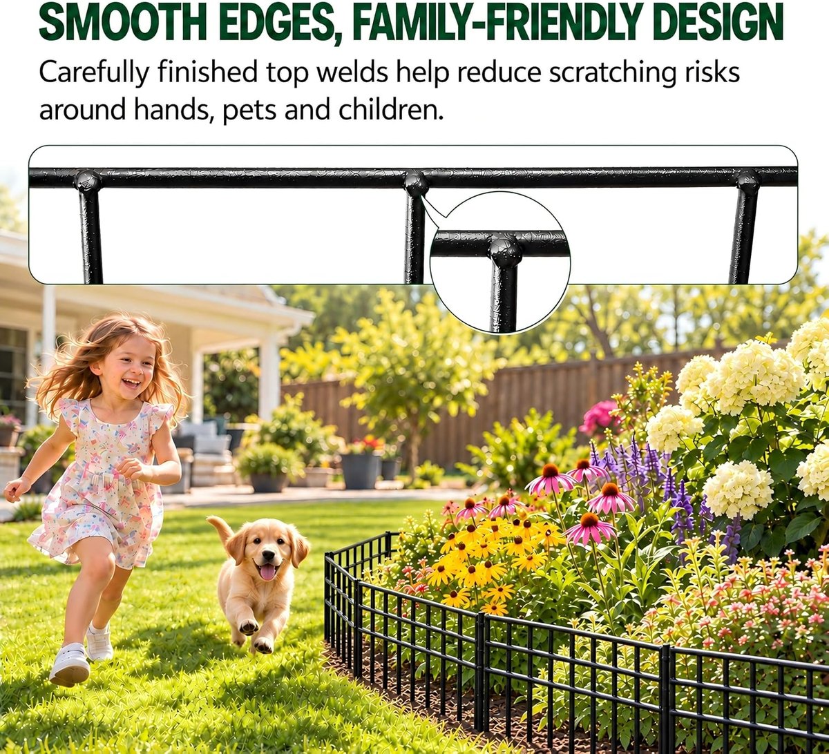 Smooth edges, family-friendly design: carefully finished top welds help reduce scratching risks around hands, pets and children